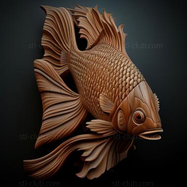 3D model st Planiloricaria fish (STL)